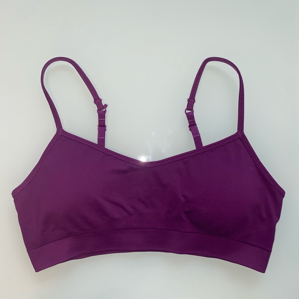 Athleta Sports Bra, plum purple, size M